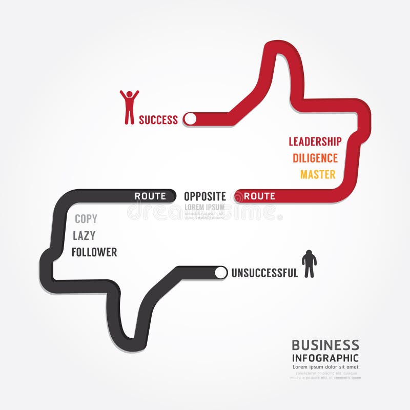 Affaires d'Infographic itinéraire à la conception de calibre de concept de succès illustration de vecteur Affaires d'Infographic itinéraire à la conception de calibre de concept de succès illustration de vecteur
