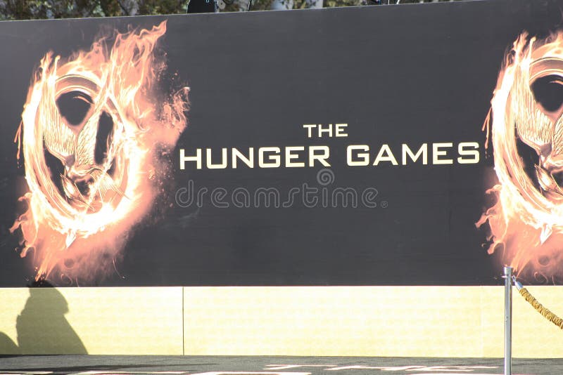 Billboard at Hunger Games premiere. Billboard at Hunger Games premiere