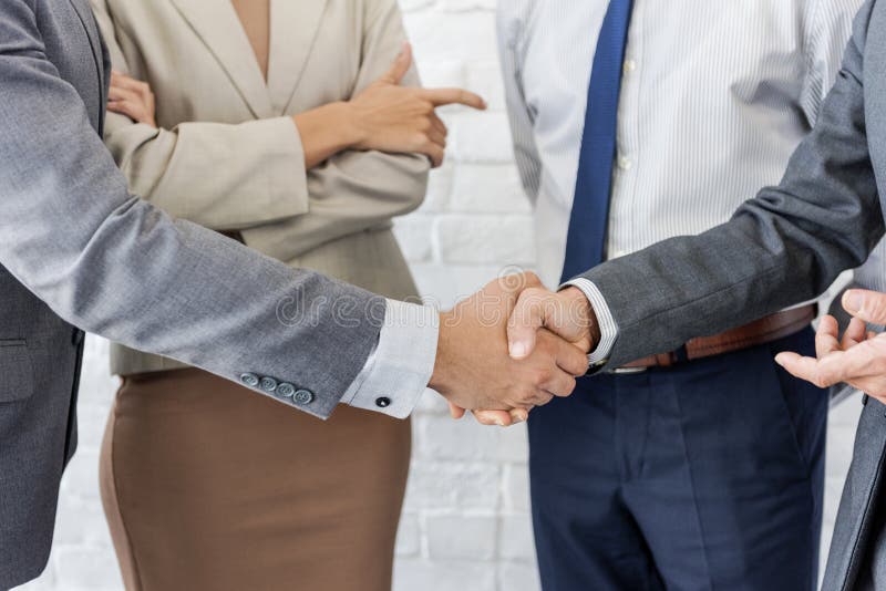 Affare Team Handshake Collaboration Concept fotografia stock Affare Team Handshake Collaboration Concept fotografia stock