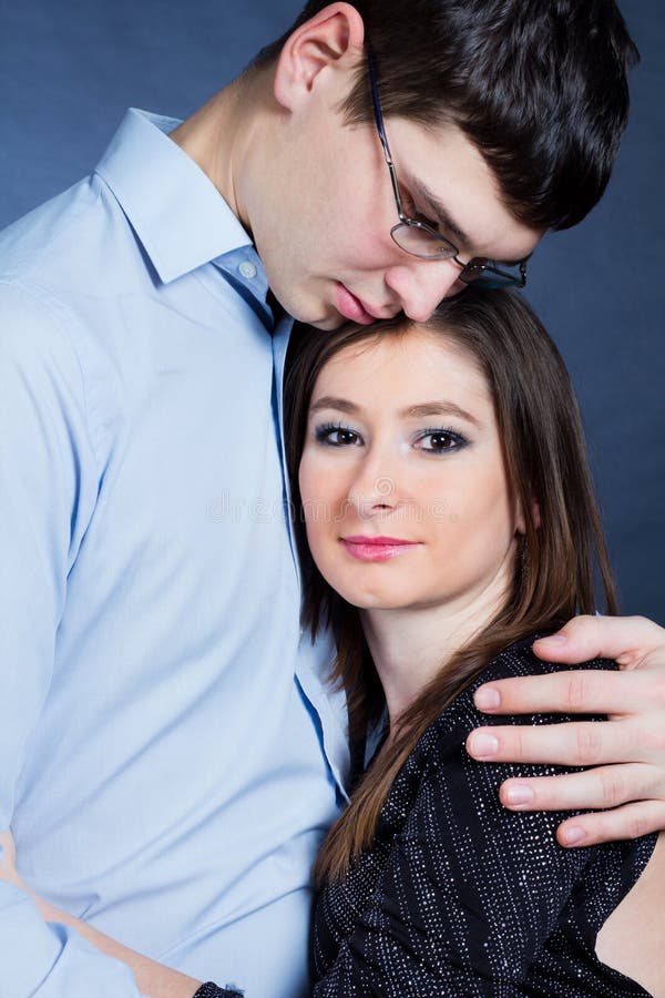 Young couple stock image. Image of smiling, serious, human 50250609
