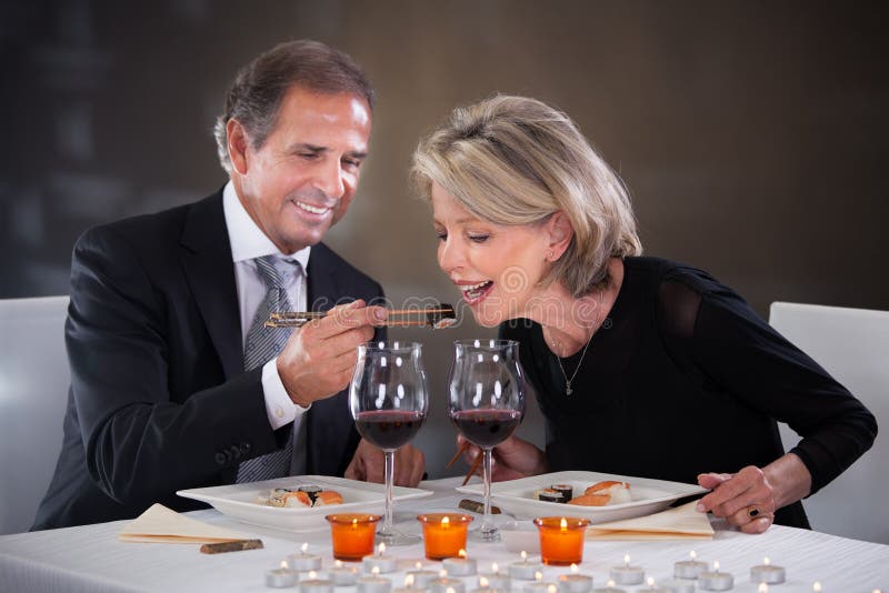 Affectionate couple in restaurant royalty free stock photos Affectionate couple in restaurant royalty free stock photos
