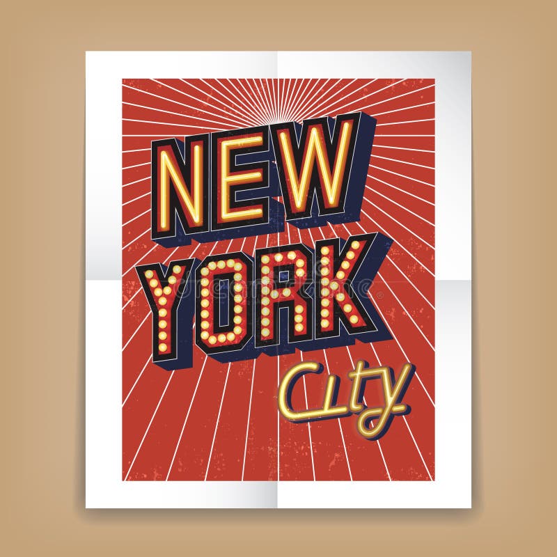 Affiche De New York City De Vecteur Illustration de Vecteur