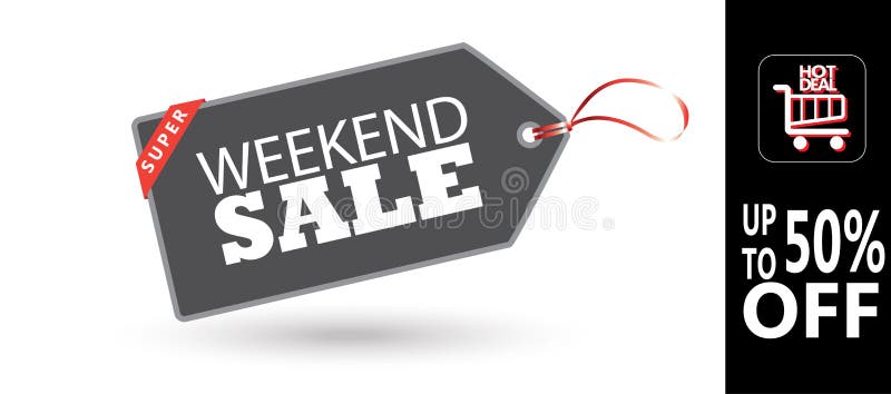 Affiche de vente de week-end illustration de vecteur Affiche de vente de week-end illustration de vecteur