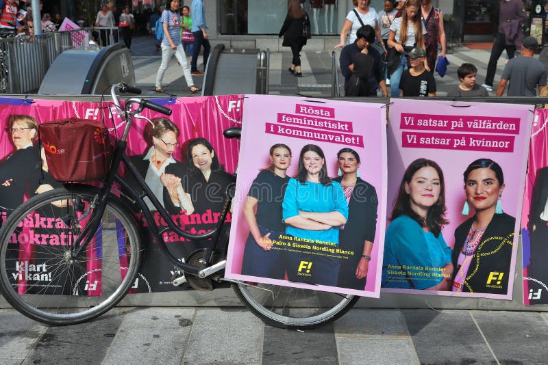 Affiches féministes d'élection photos libres de droits Affiches féministes d'élection photos libres de droits
