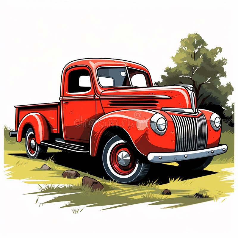 Affordable Pickup Truck that Won T Break the Bank Stock Illustration
