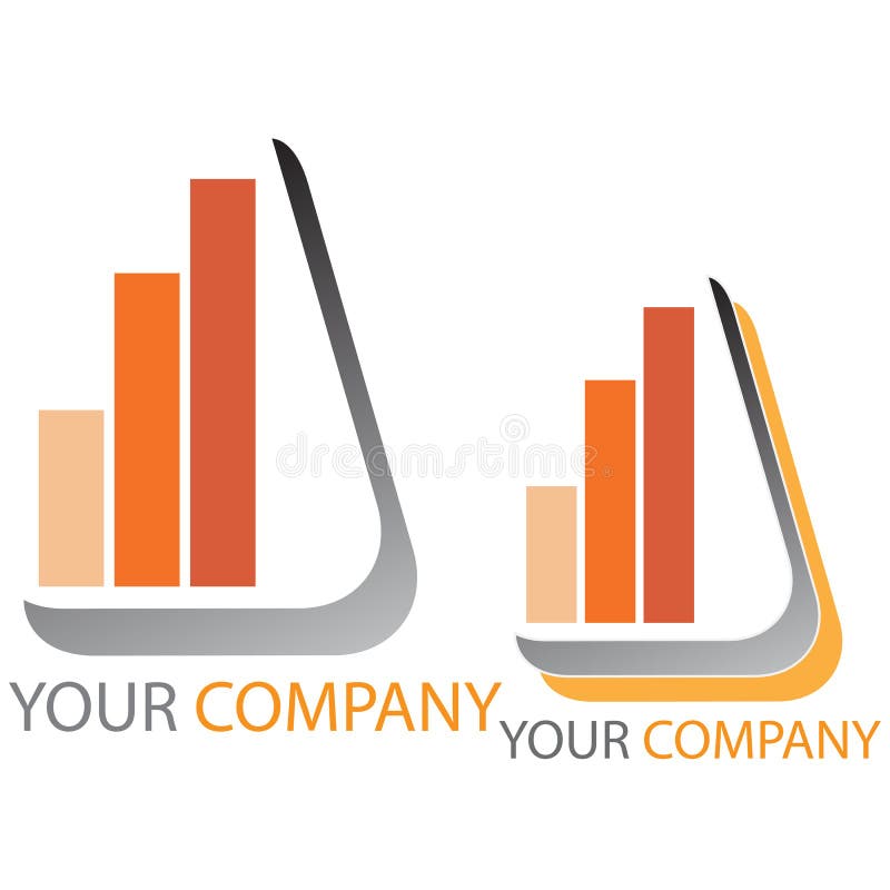 Affärsföretag som investerar logo stock illustrationer