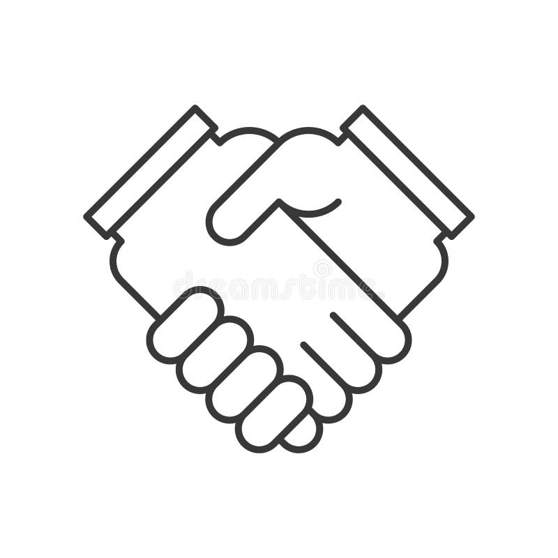 Affärshand- eller handskakningsymbol, avtal och mötebegrepp, edita royaltyfri illustrationer Affärshand- eller handskakningsymbol, avtal och mötebegrepp, edita royaltyfri illustrationer