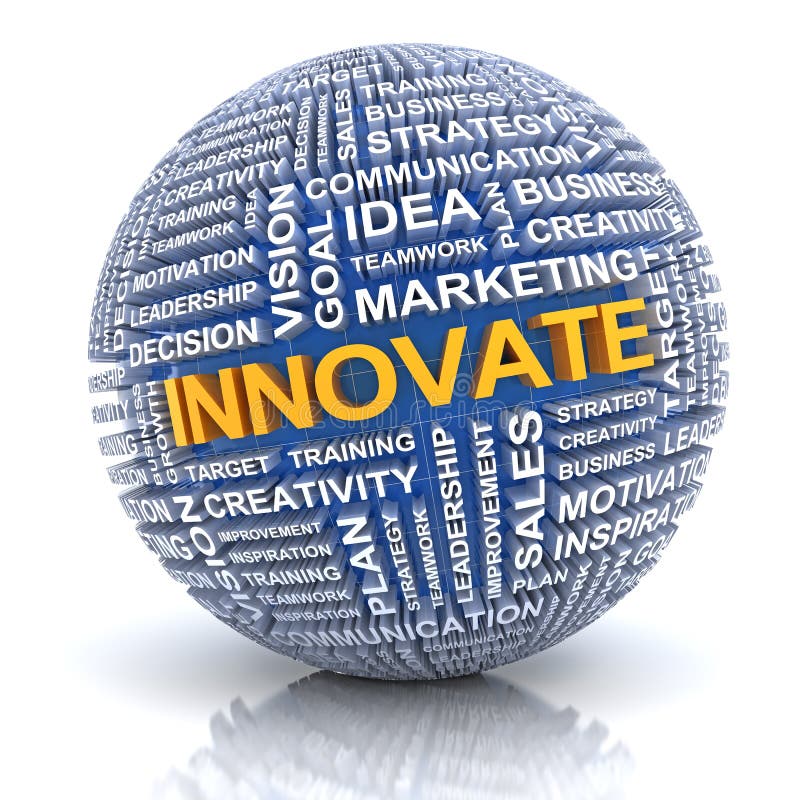 Affärsinnovationbegrepp stock illustrationer