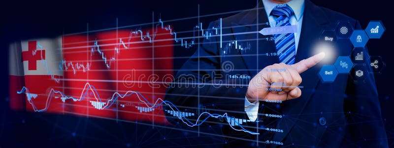 Affärsman som berör dataanalysprocesssystemet med KPI:s finansiella kartor, instrumentpanel för lager och marknadsföring på virtu fotografering för bildbyråer