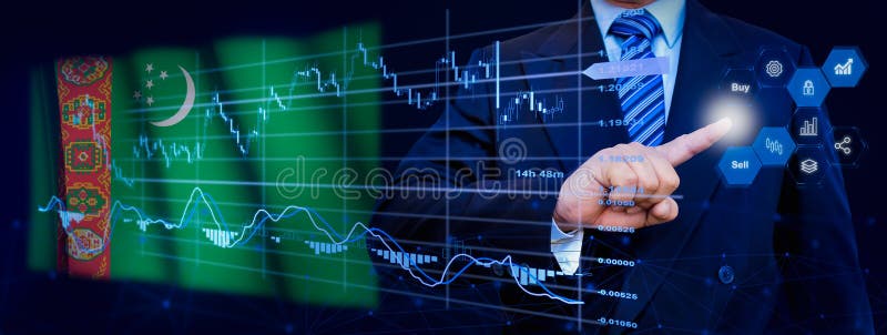Affärsman som berör dataanalysprocesssystemet med KPI:s finansiella kartor, instrumentpanel för lager och marknadsföring på virtu royaltyfria bilder