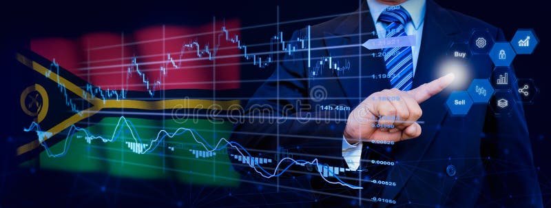 Affärsman som berör dataanalysprocesssystemet med KPI:s finansiella kartor, instrumentpanel för lager och marknadsföring på virtu arkivbild