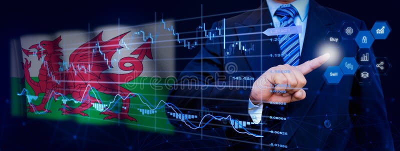 Affärsman som berör dataanalysprocesssystemet med KPI:s finansiella kartor, instrumentpanel för lager och marknadsföring på virtu royaltyfri foto