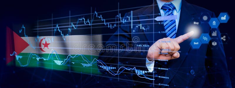 Affärsman som berör dataanalysprocesssystemet med KPI:s finansiella kartor, instrumentpanel för lager och marknadsföring på virtu arkivfoto
