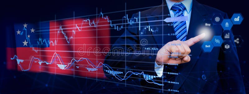 Affärsman som berör dataanalysprocesssystemet med KPI:s finansiella kartor, instrumentpanel för lager och marknadsföring på virtu royaltyfri foto
