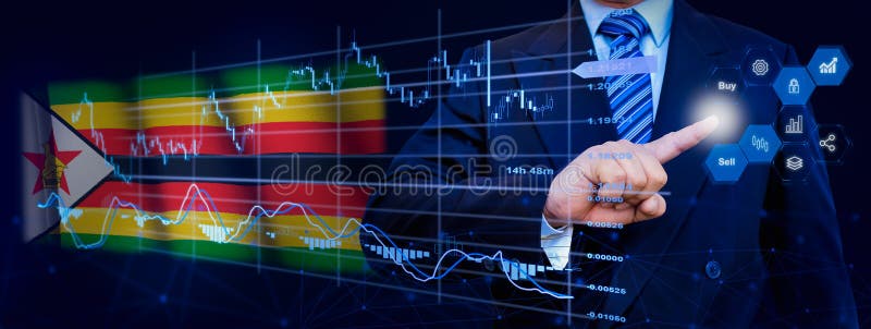 Affärsman som berör dataanalysprocesssystemet med KPI:s finansiella kartor, instrumentpanel för lager och marknadsföring på virtu arkivbilder