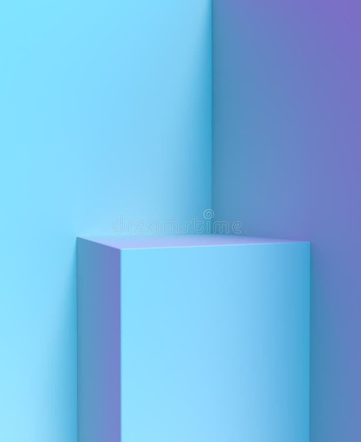 Afișaj de fundal podium pedestal sau suport de produs în studioul 3d pentru produse cosmetice pe platforma 3d afișat podium royalty free illustration