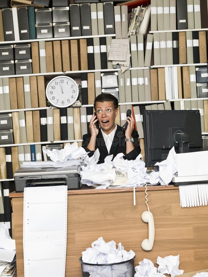 Afraid Business woman royalty free stock image Afraid Business woman royalty free stock image
