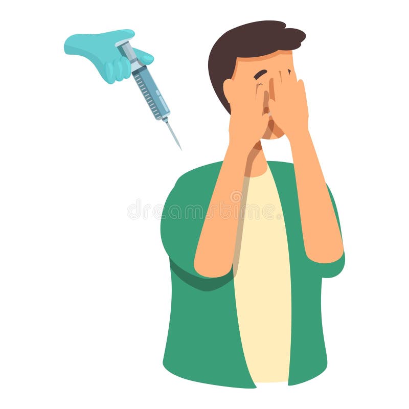 Afraid kid close eyes icon cartoon vector. Scared boy vector illustration