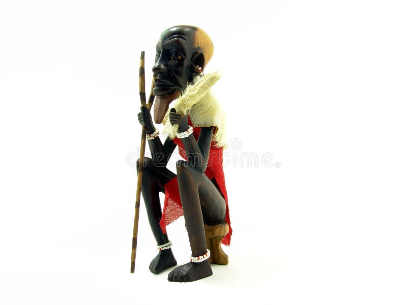 Black African art statuette stock photo Black African art statuette stock photo