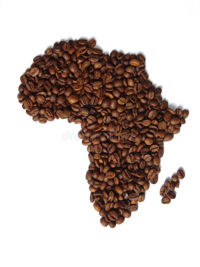 Africa in coffee stock photo. Image of espresso, background 3856328