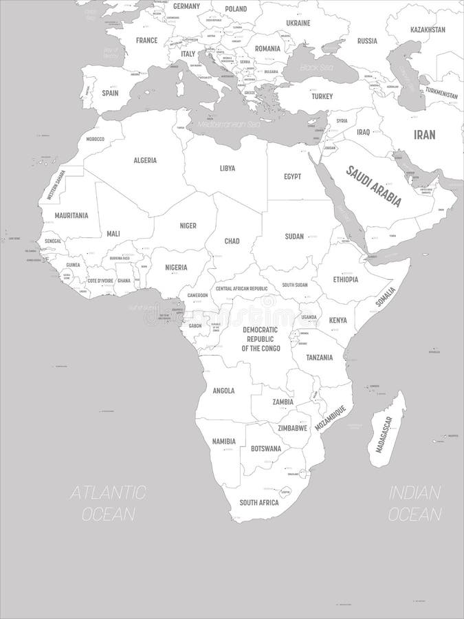 Map Africa Continent Stock Illustrations 56 399 Map Africa