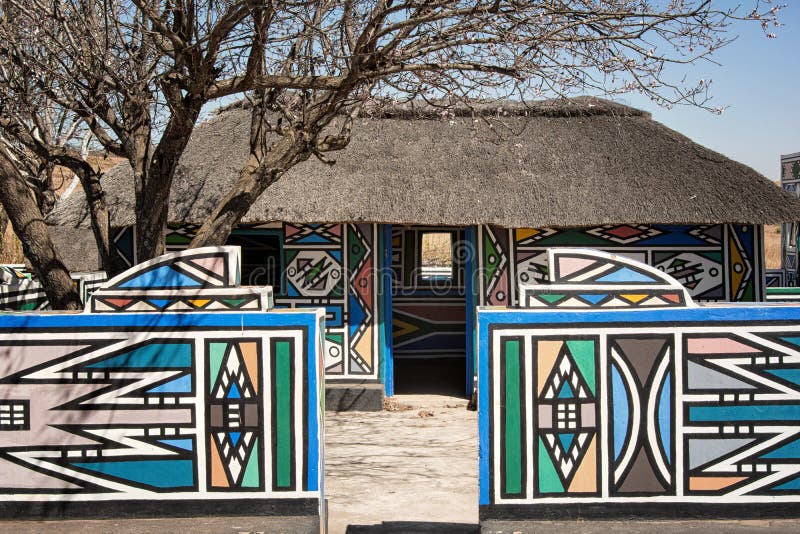 africa ndebele południe wioska fotografia stock africa ndebele południe wioska fotografia stock