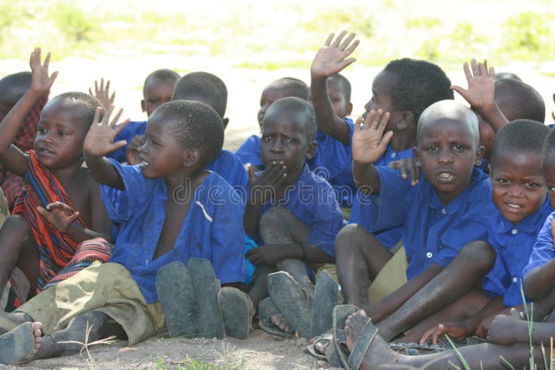 Africa,Tanzania, children at school