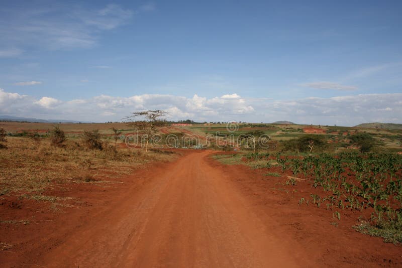 Africa,Tanzania, red street