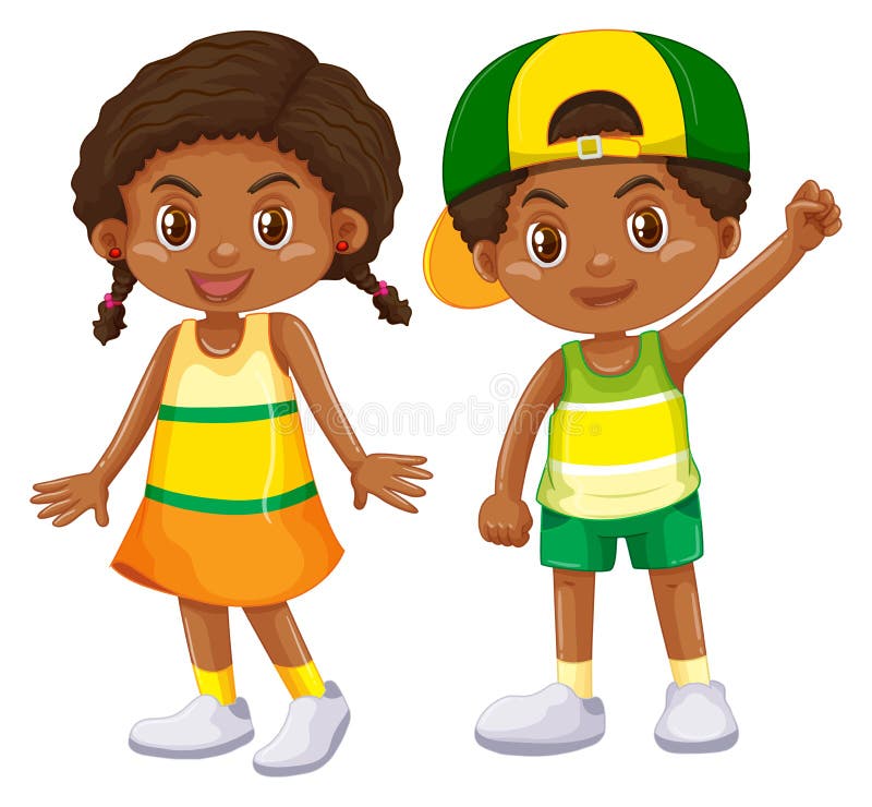 Boy And Girl With Different Body Parts Stock Vector - Illustration of ...