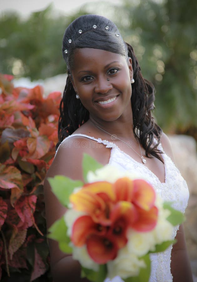 African american bride stock photos