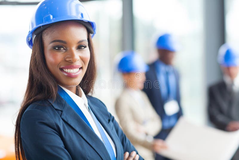 African american construction worker