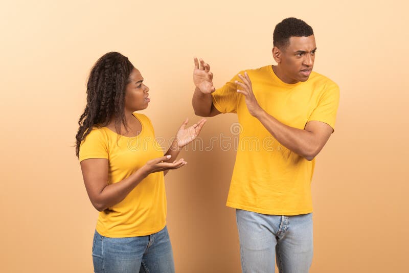 Boring Date. Excited Black Guy Playing Video Games and Ignoring Girlfriend  Next To Him Stock Image - Image of enjoy, conflict: 188745699