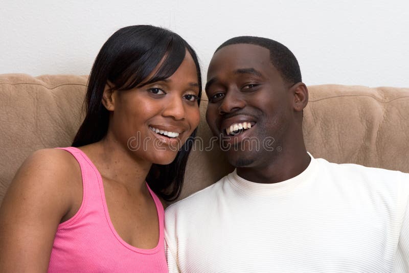 African american couple Close Up