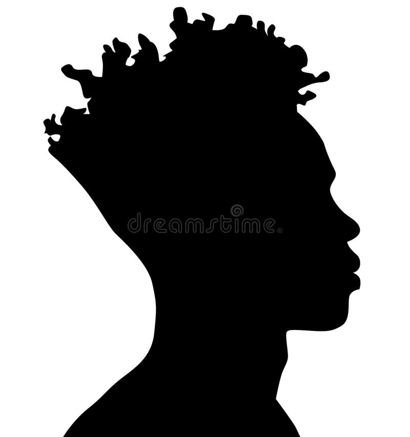 african american profile silhouette