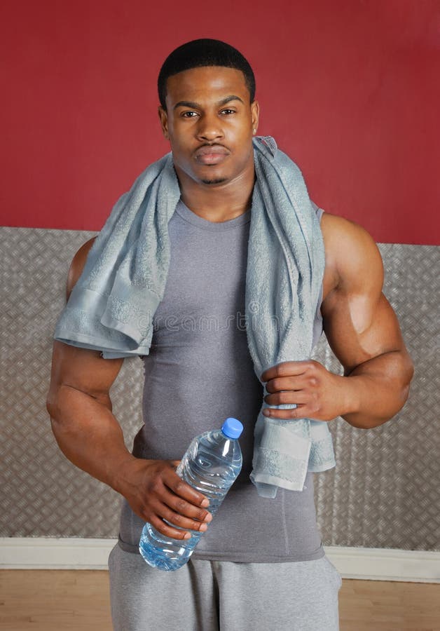 African american fitness trainer