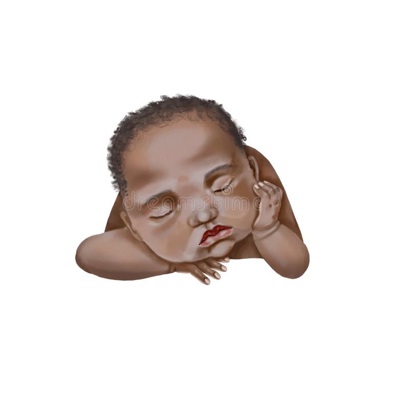 African American Child Sleep Stock Illustrations – 182 African American …