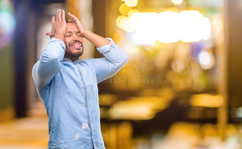 African Young Man Over White Background Stock Image - Image of angry ...