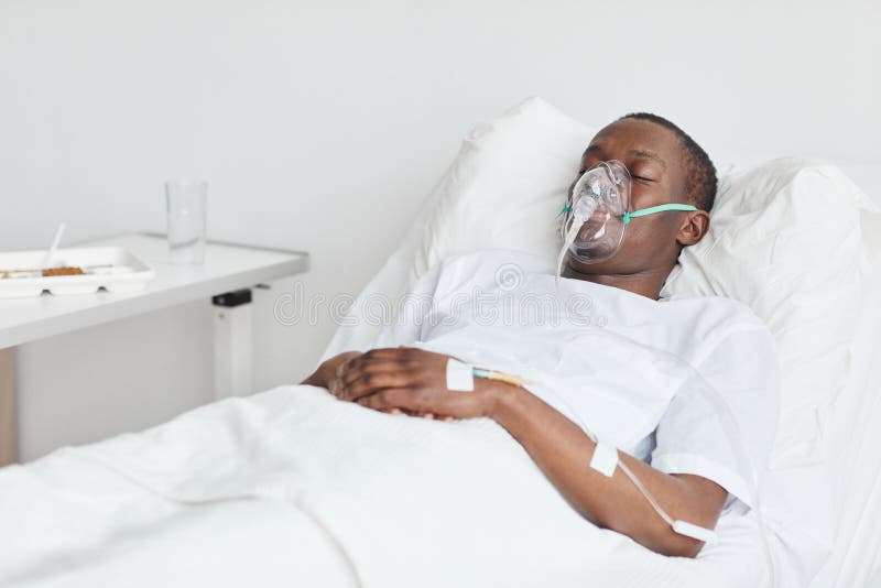 person with oxygen mask