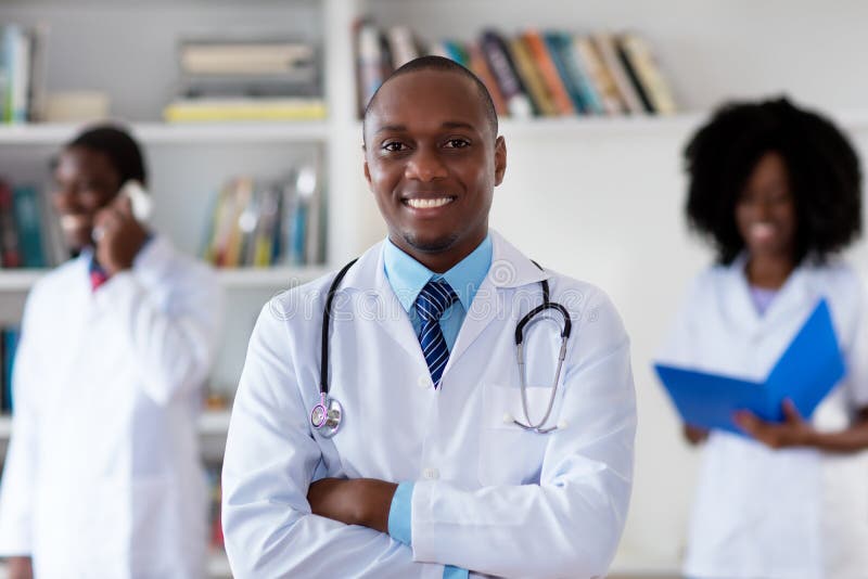 African american mature doctor with medical team royalty free stock image African american mature doctor with medical team royalty free stock image