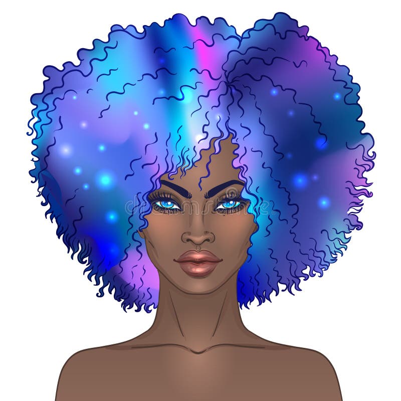 Clipart afro black with girl Black Girl