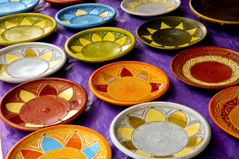 African Art Plates stock photo. Image of cultural, pattern 15558038