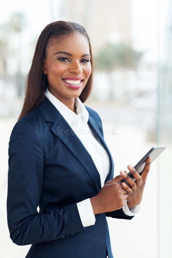 Smiling African American Business Executive Stock Image Image of