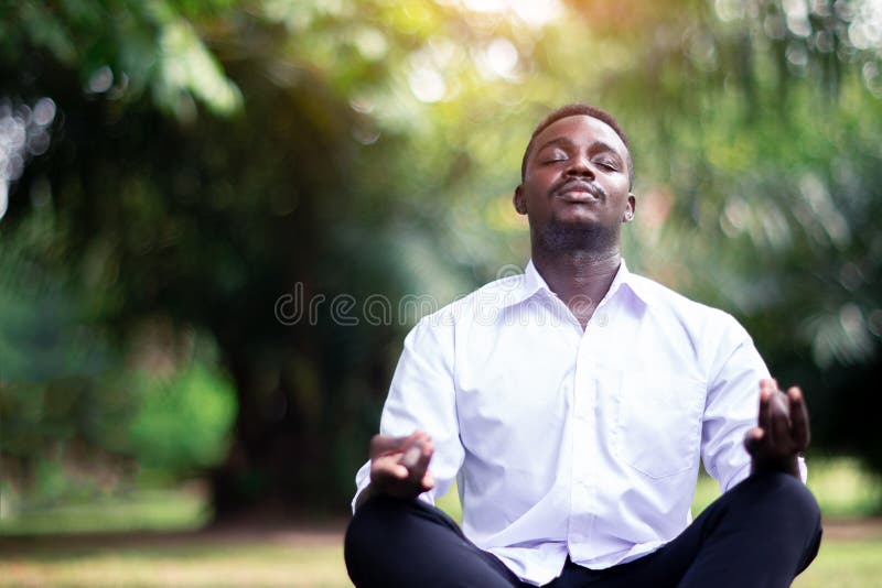 110 Senior African American Meditating Stock Photos - Free & Royalty ...