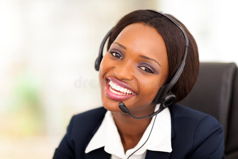 African call center operator