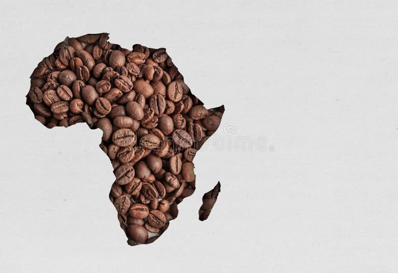 African Coffee Barista Pouring A Leaf Shape With Milk Foam Stock Image