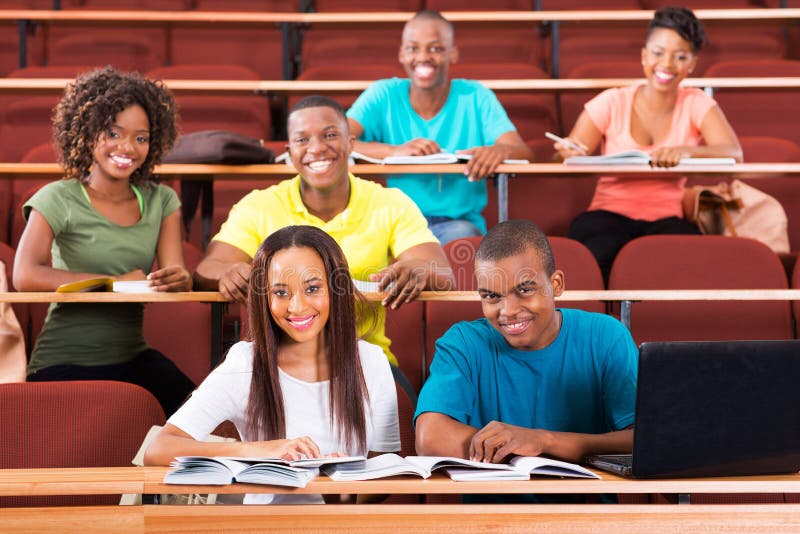 African college students stock photos