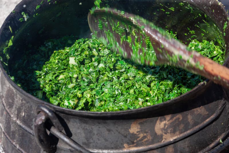 African cooking royalty free stock photo