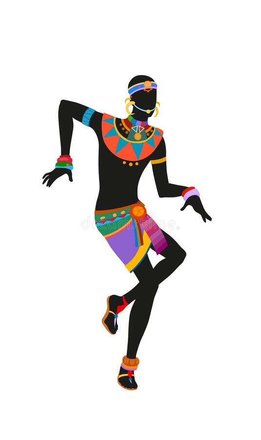 french african dancer clipart