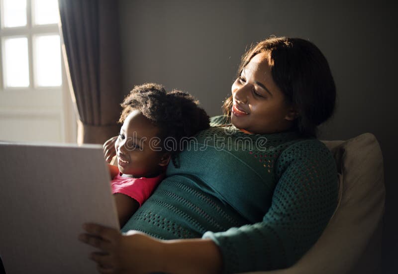 African Descent Family House Home Resting Living stock photos African Descent Family House Home Resting Living stock photos