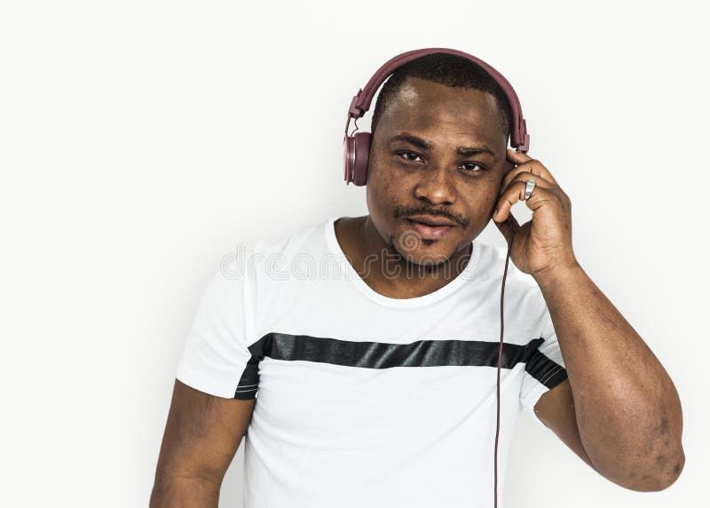 African Descent Man Studio Concept Stock Image Image of people, young